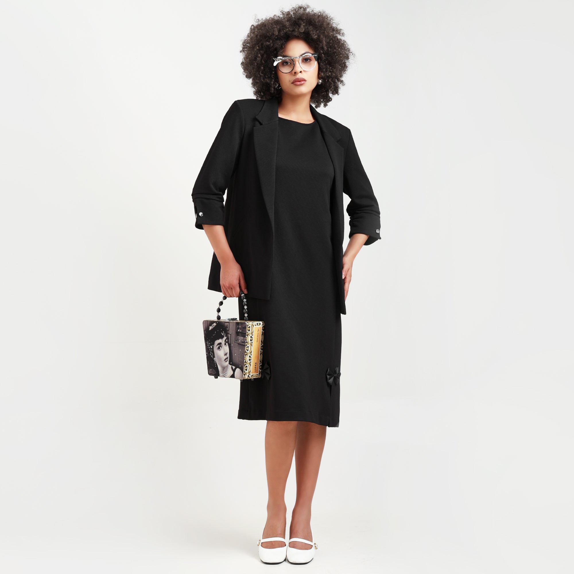 Black Textured Dress