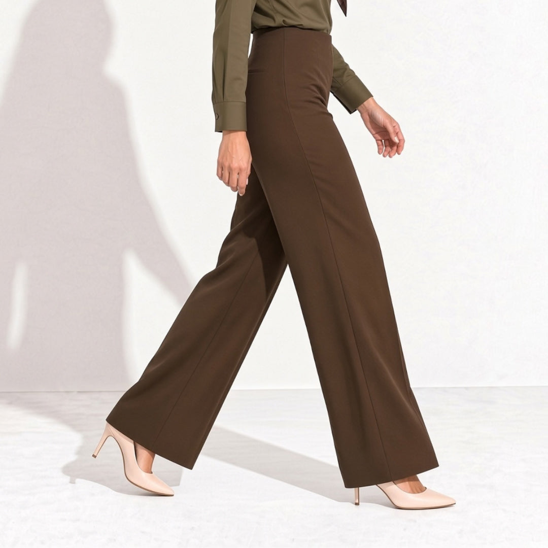 Brown Straight Fit Pant