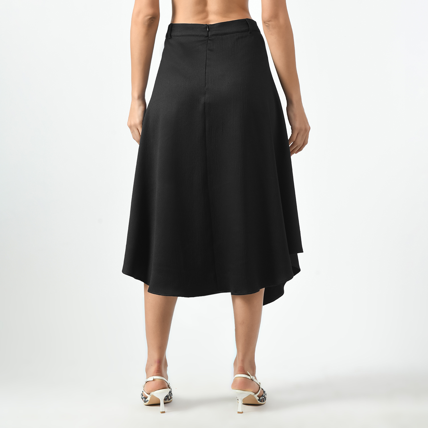 Skirt Hitam Dengan Poket