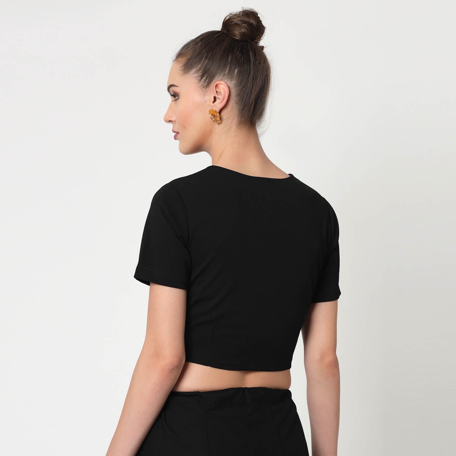 Black Blouse With Key Hole,Complete your workwear saree look with our elegant blouses. Designed for comfort, style, and professionalism.