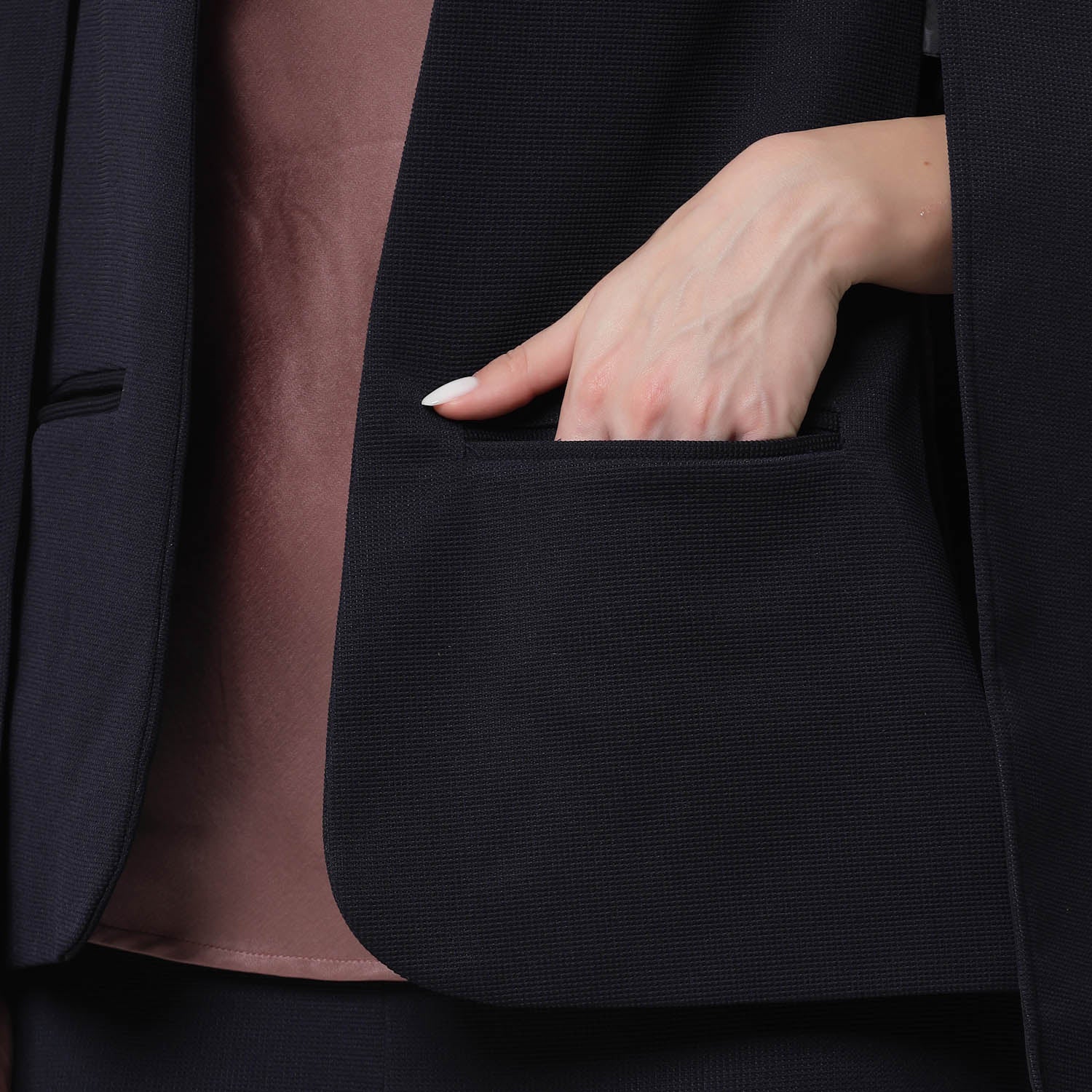 Blue Cape Jacket for Women-6