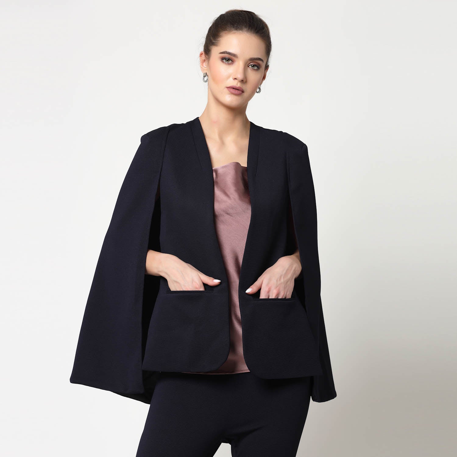 Blue Cape Jacket for Women