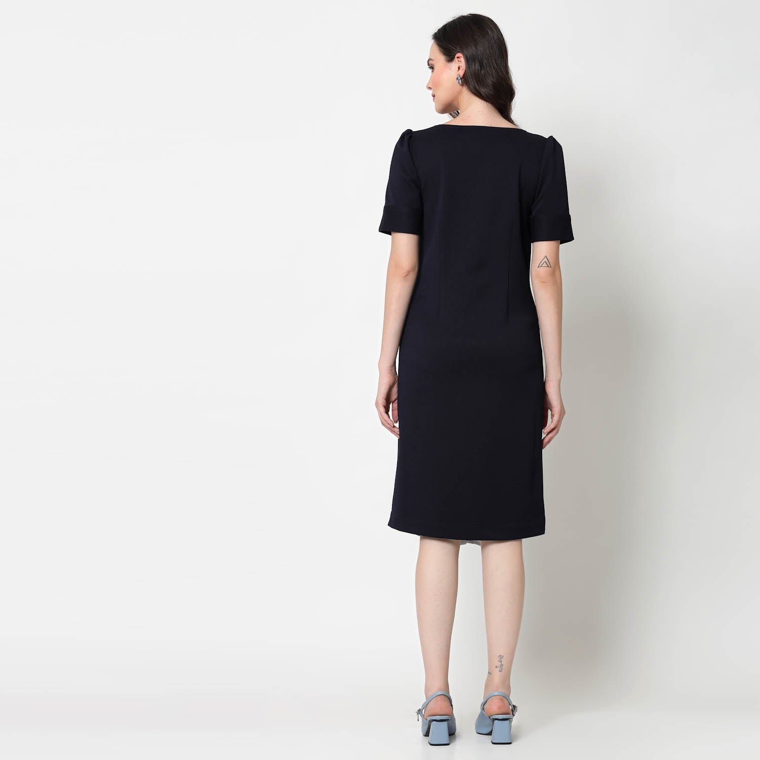 Buy Blue Women Dresses for Women Office Wear-3