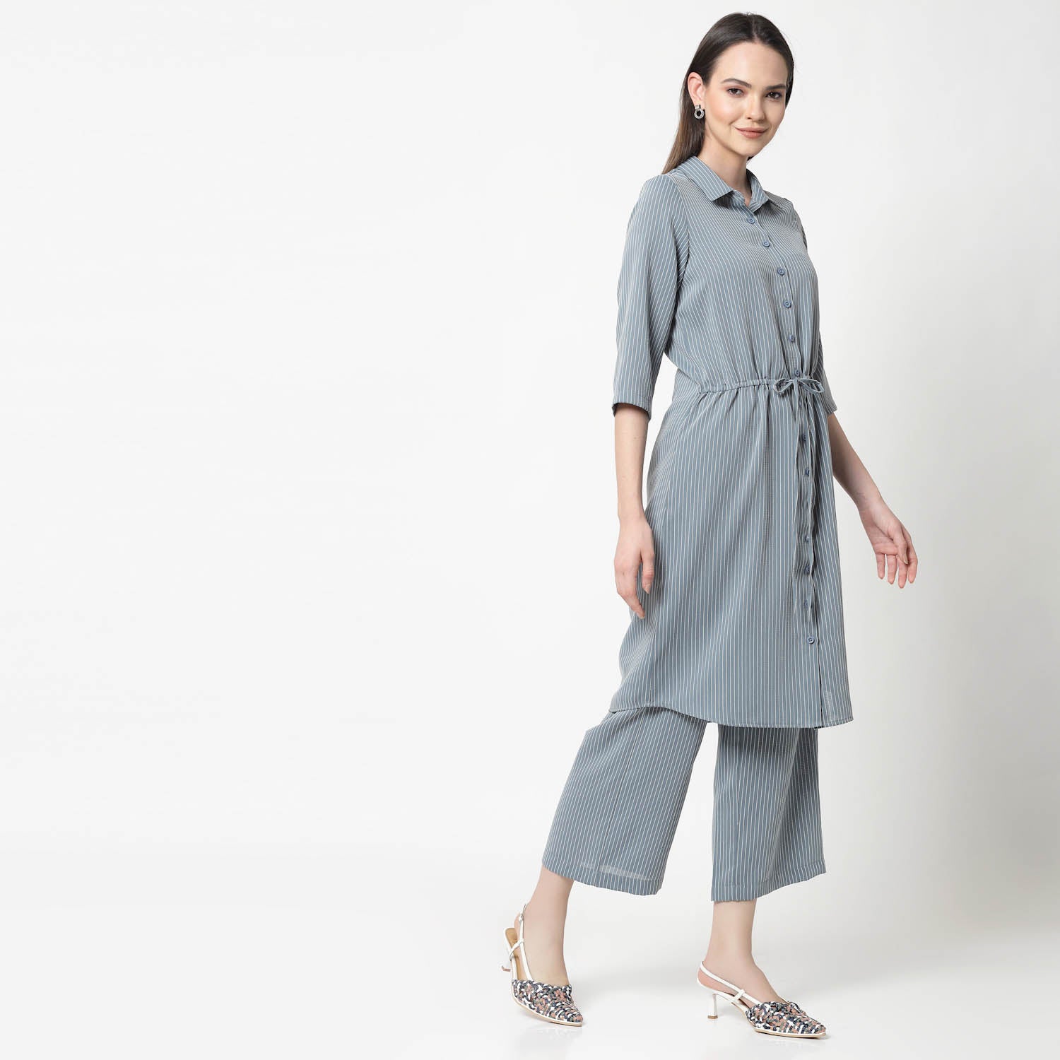 Buy Blue Shirt Tunic for Women -2