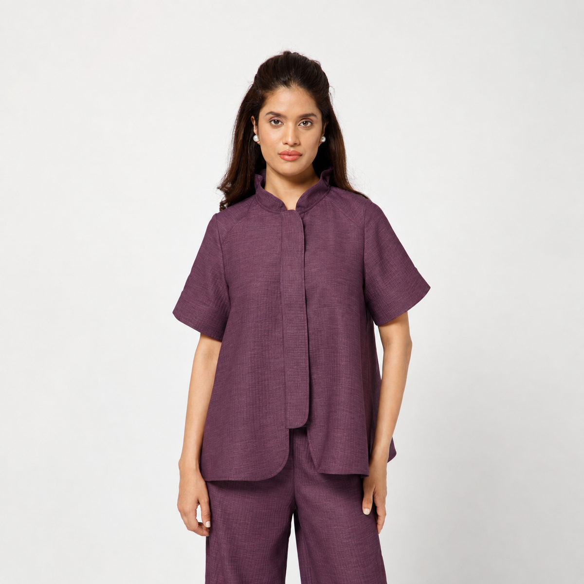 Purple Textured Top