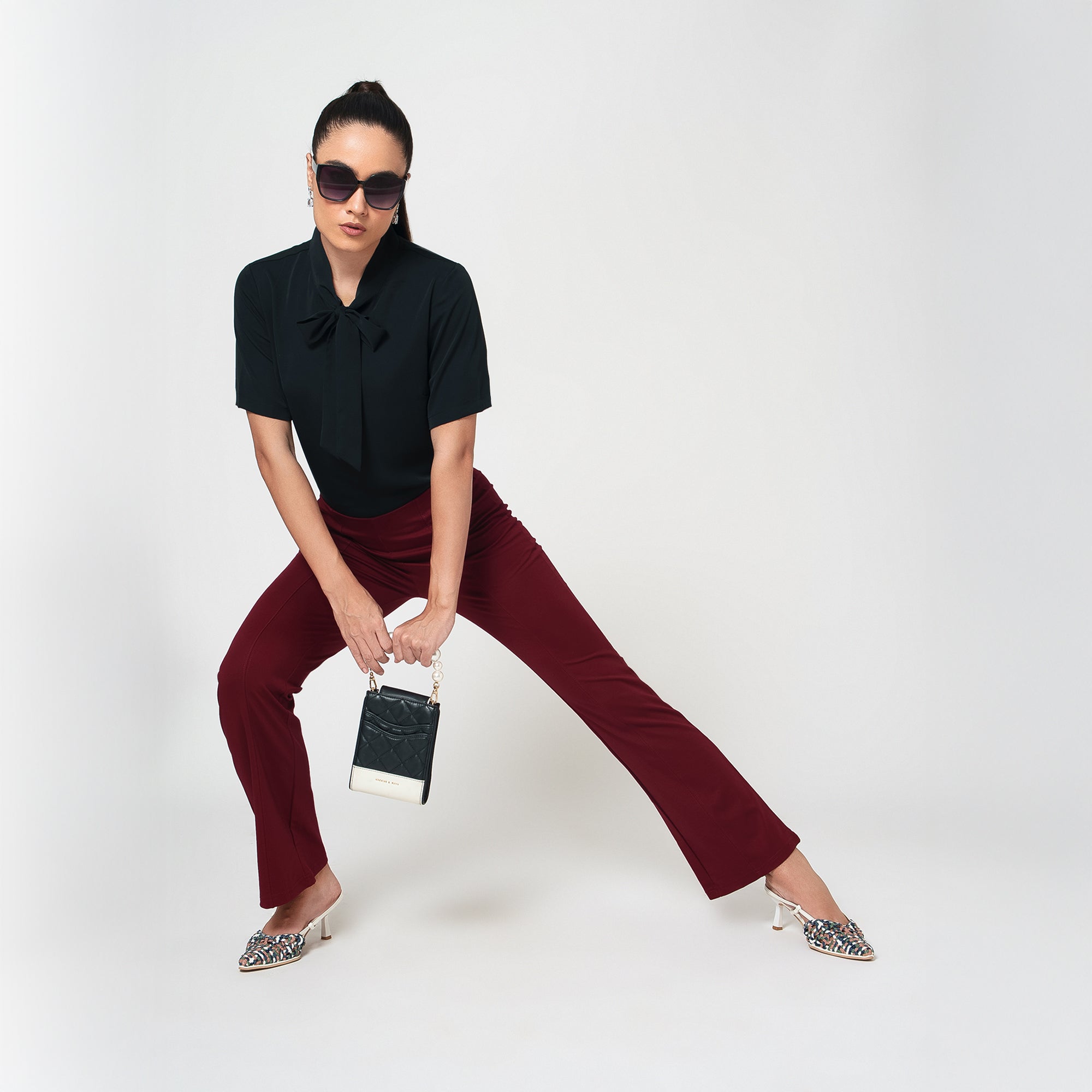 Maroon Lycra Pant