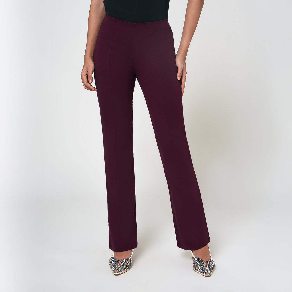 Wine Lycra Pant