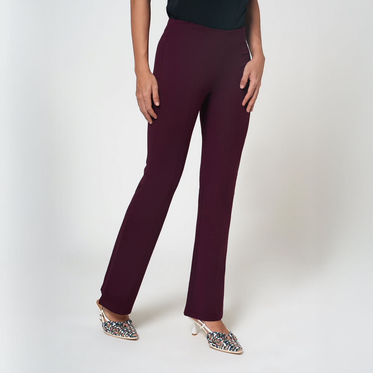 Wine Lycra Pant