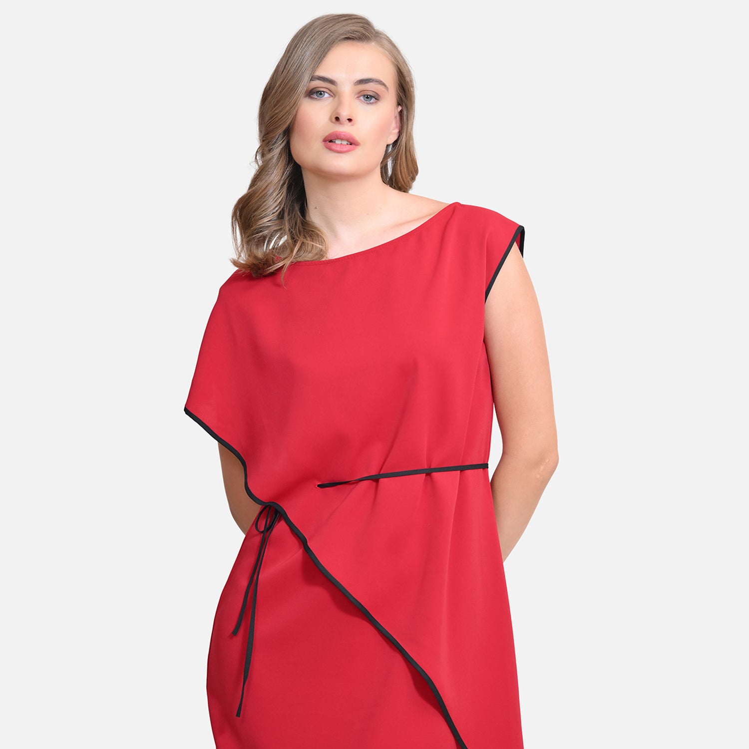 Buy Red Overlap Dresses for Women-3