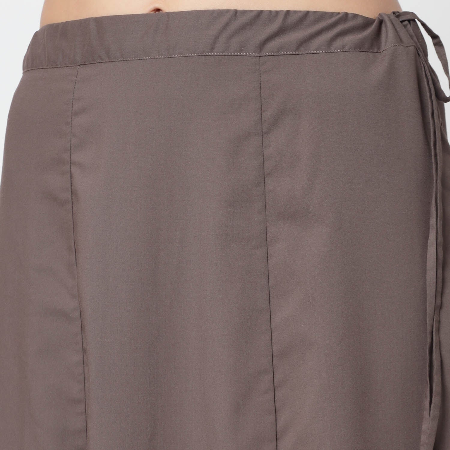Dark Beige Petticoat, Comfortable Petticoats for Sarees—Office- Office Ready Essentials