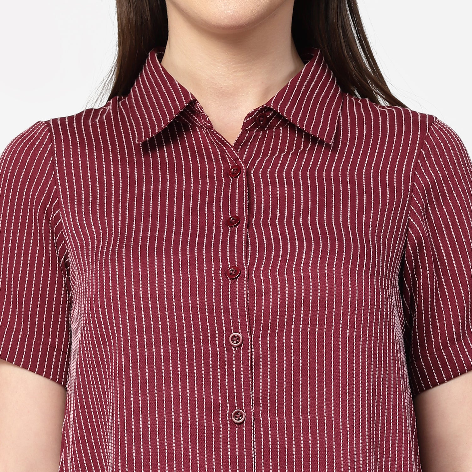 Dark Pink & Dark Blue Half in Half A Line Dress, dress for women, stylish dress for women, one piece for women dress, office wear women