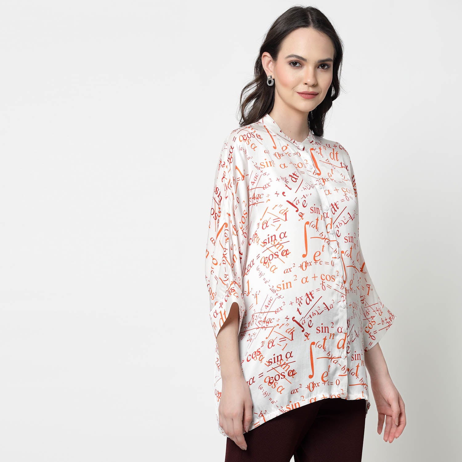 Face Print Long Shirt,womens formal shirts
cotton shirts for women
Ofiice shirts for women