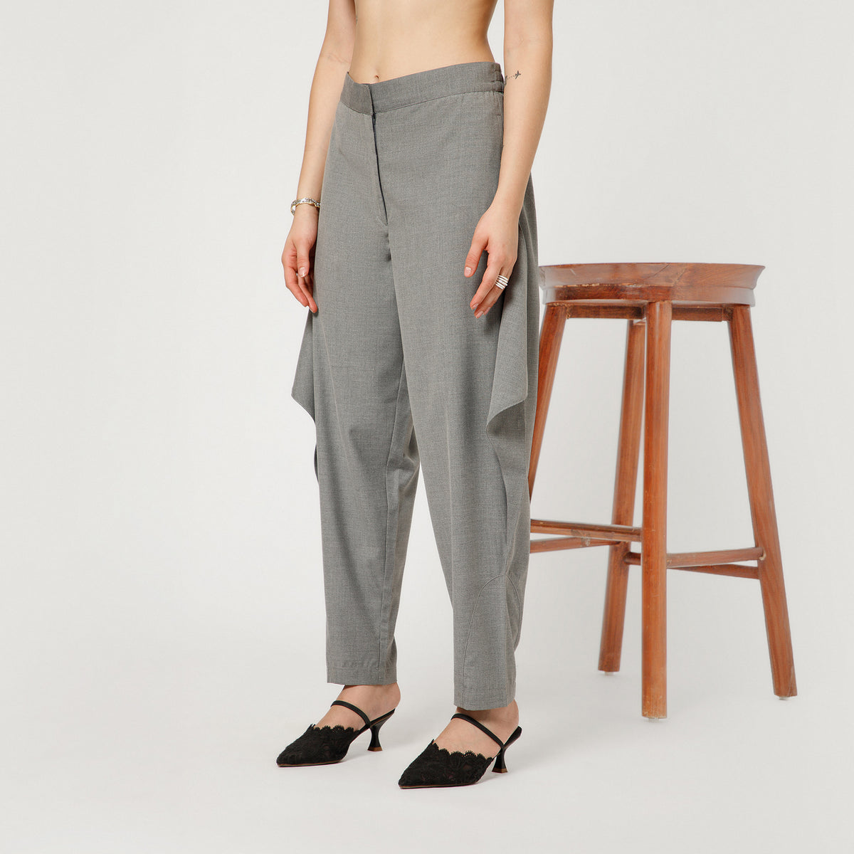 Light Grey Flap Pant