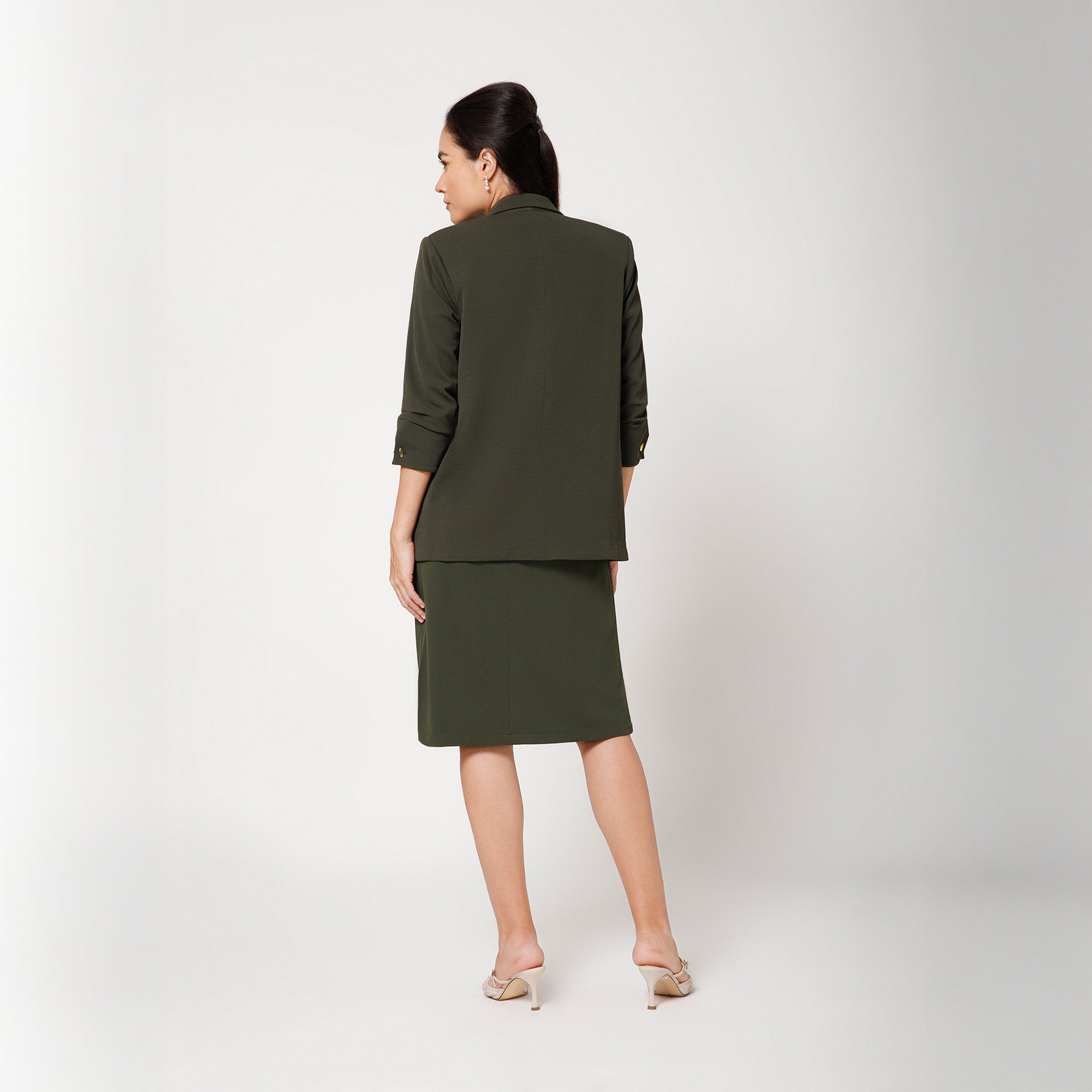 Saree Jute Beige Dengan Mutiara