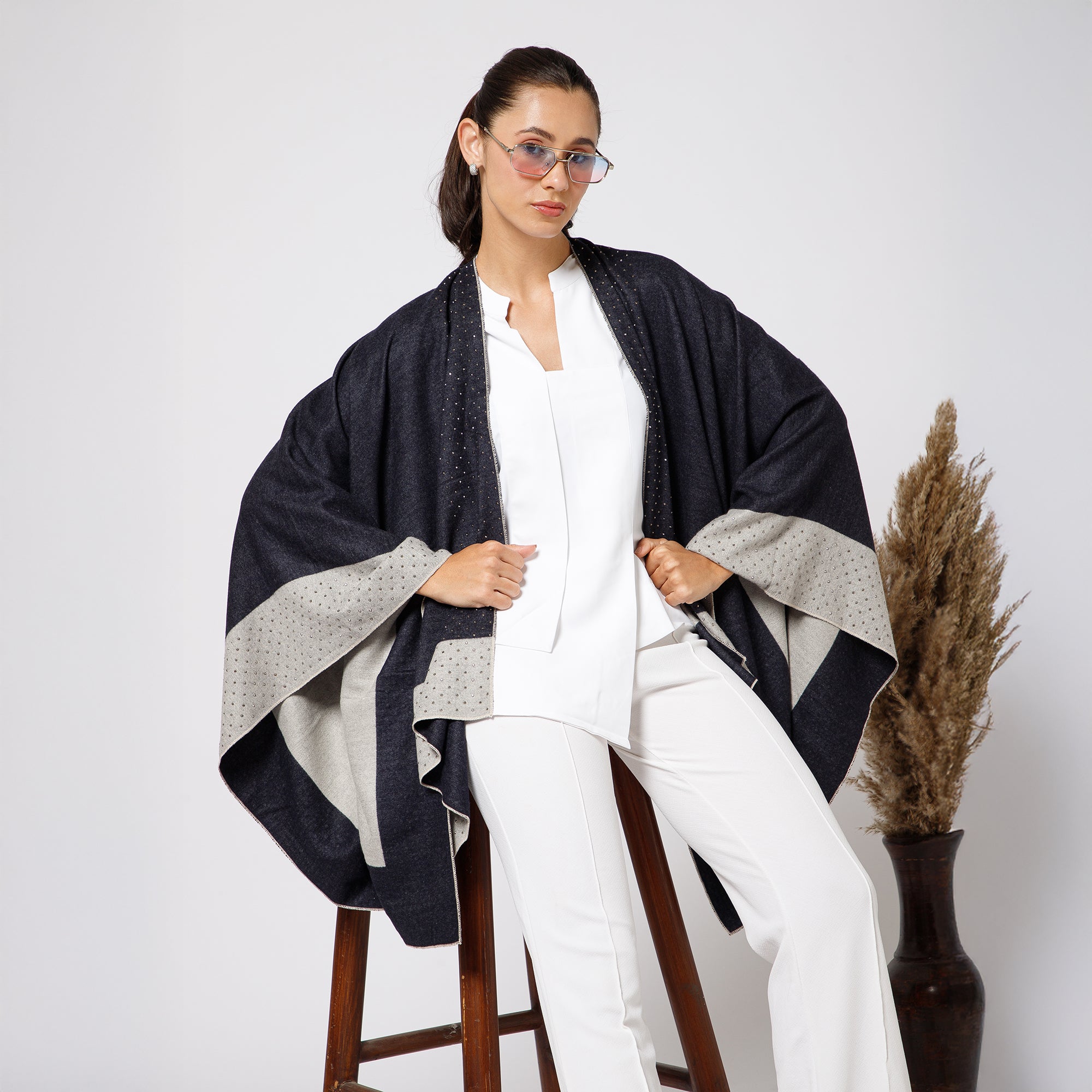 Buy Navy Blue Cape for Women