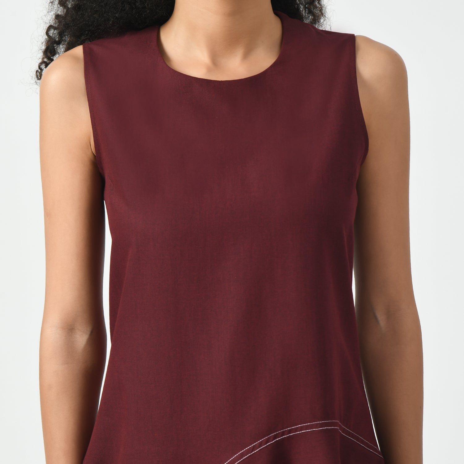 Maroon Asymetrical Dress, maroon dress, asymetrical dress, dress for women, stylish dress for women, one piece for women dress, office wear women