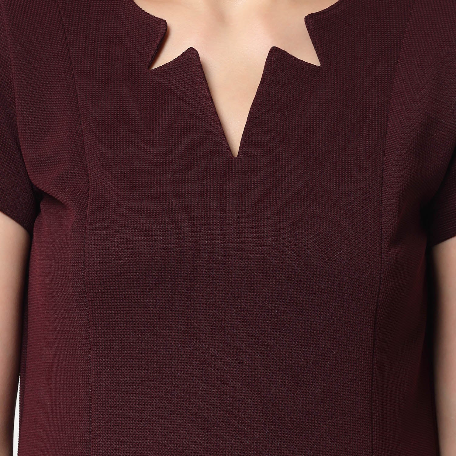 Buy Maroon Lycra Dresses for Women-5