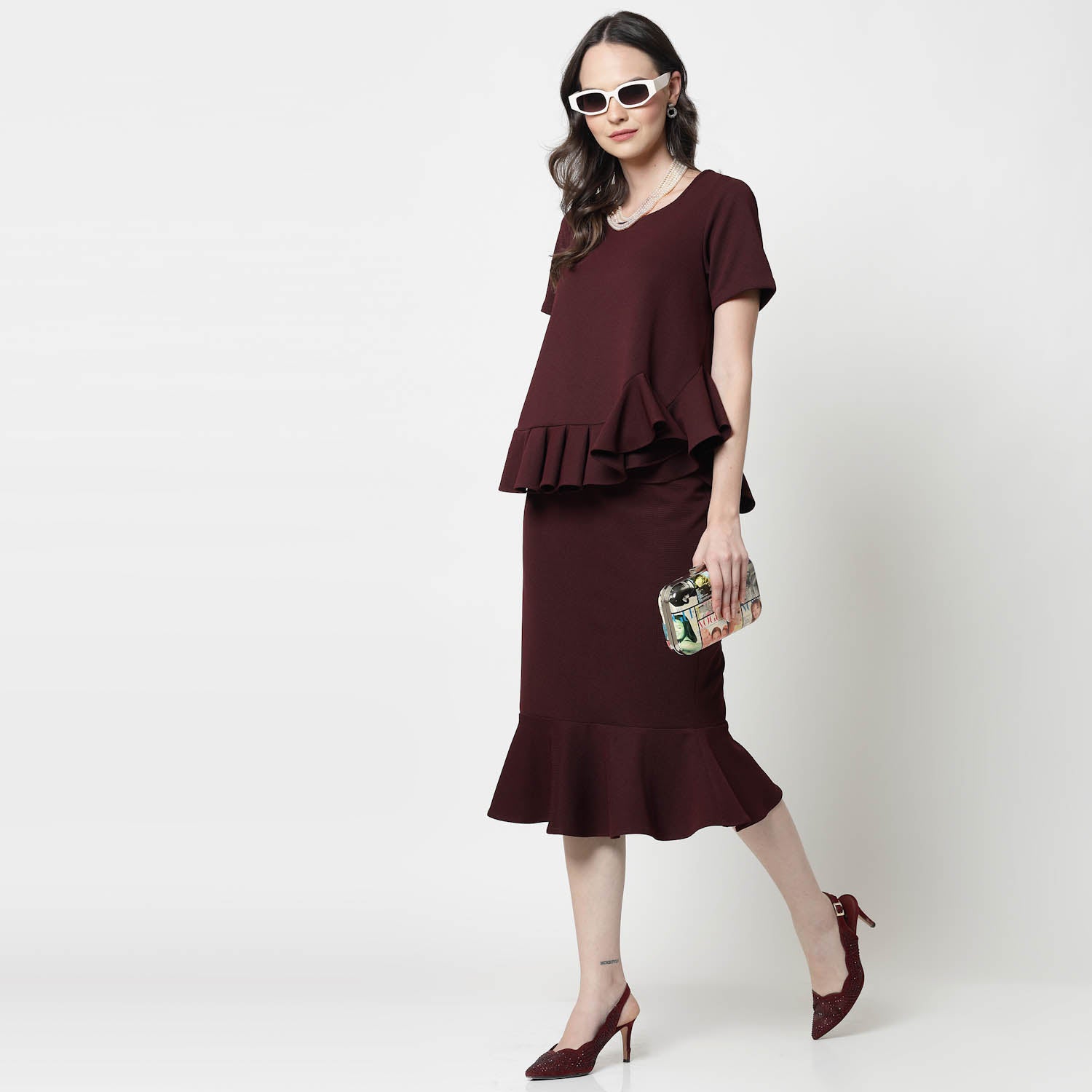 Maroon Lycra Peplum Top, formal tops for women
tops for women stylish
office dress for women
stylish tops for women