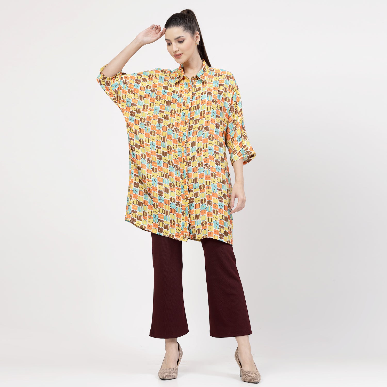 Buy Printed Long Shirt for Women-6