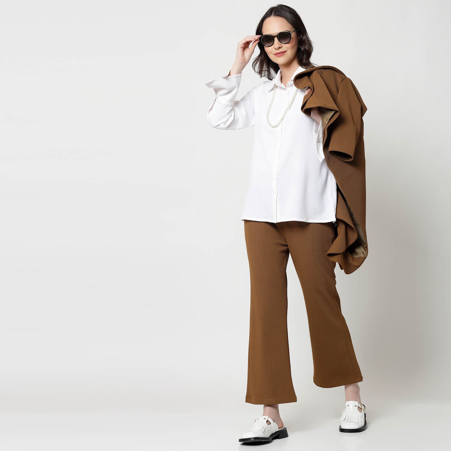 Mustard Lycra Bell Bottom Pant,formal pants
loose pants for women