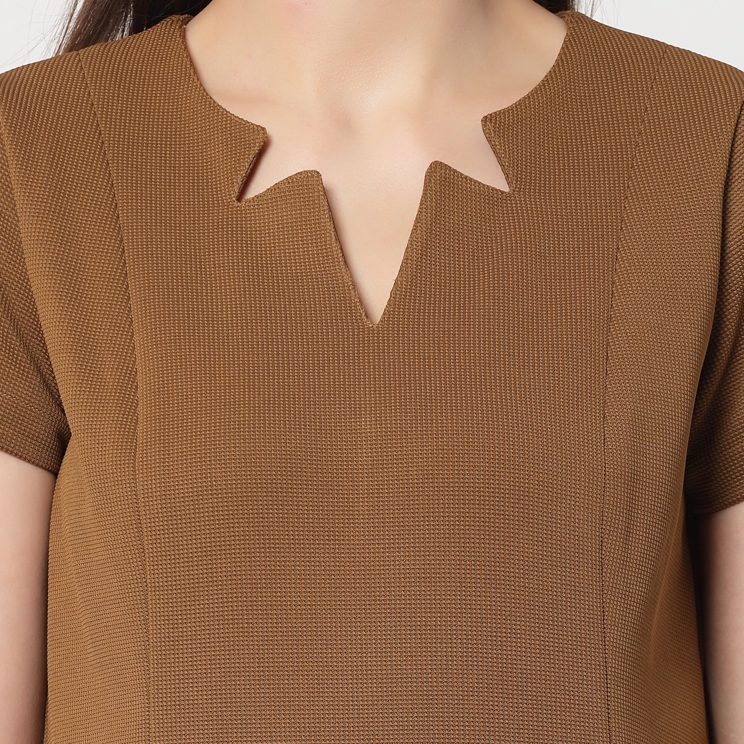 Buy Mustard Lycra Dresses for Women-4