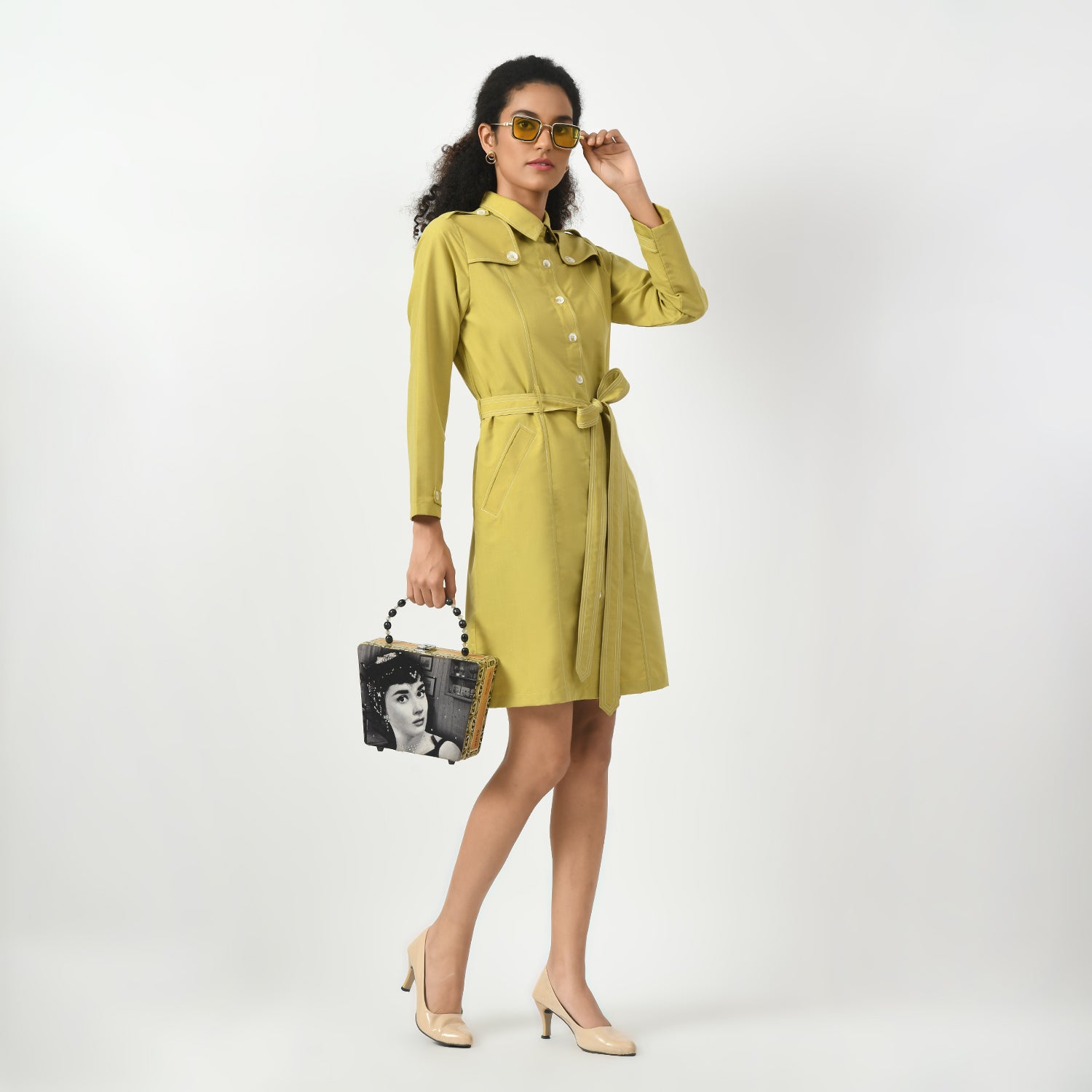 Mustard Trench Coat for Women