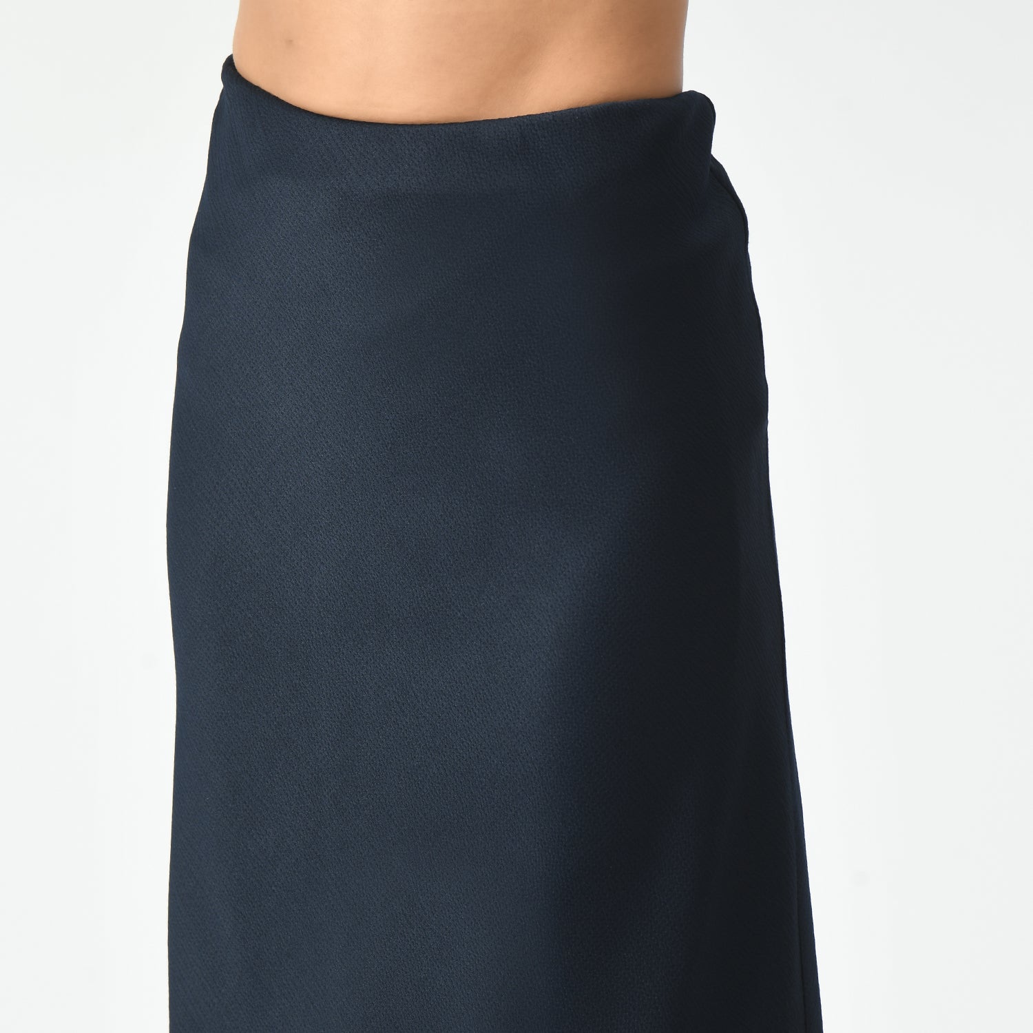 Navy Blue Bias Skirt, biask skirts, blue skirt, navy blue skirt, formal frocks for work , office dresses for women, traditional office skirts , designer skirts for work