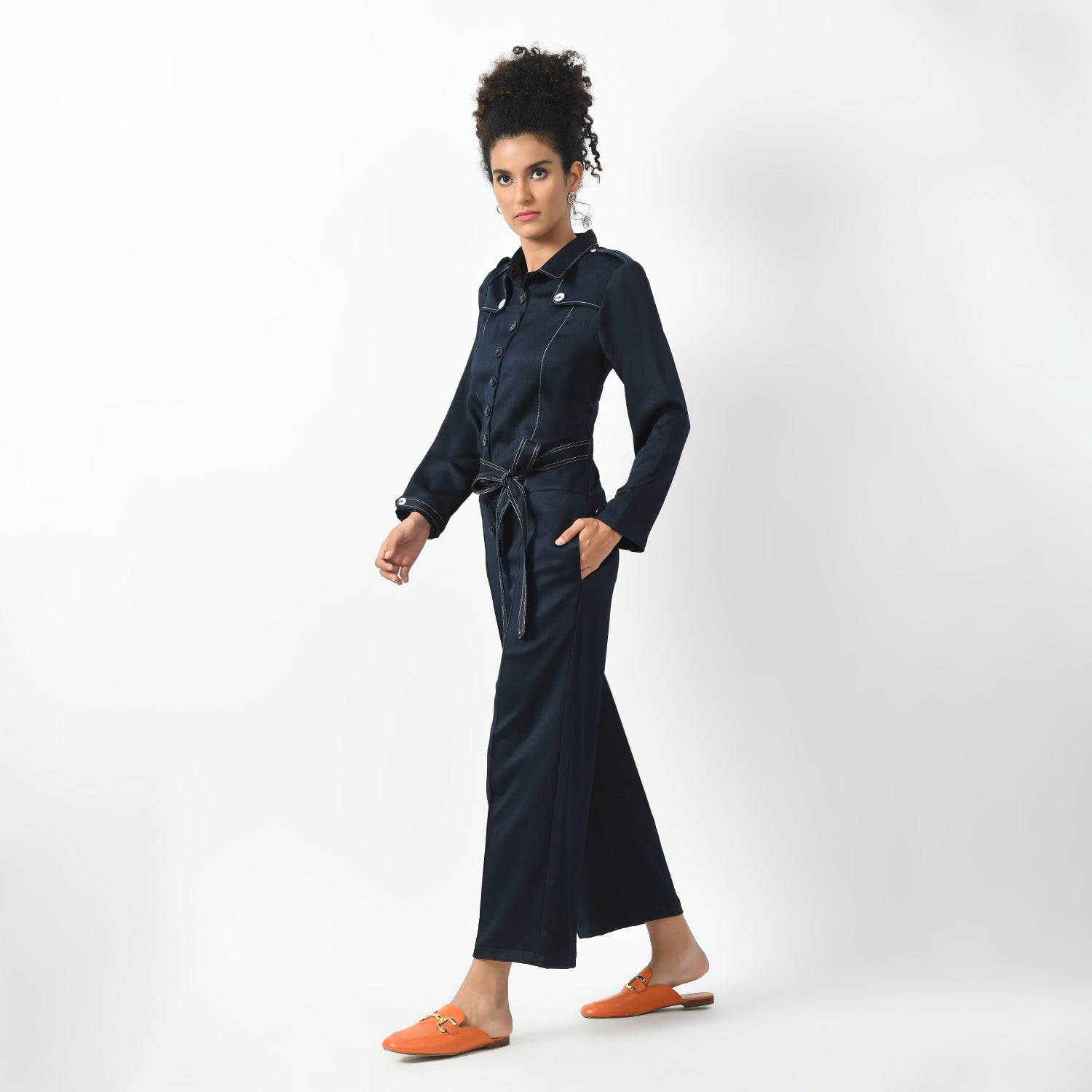 Navy Blue Jumpsuit, jumpsuit for women, navyblue suit, suits for women, dress for women, stylish dress for women, one piece for women dress, office wear women, jumpsuit