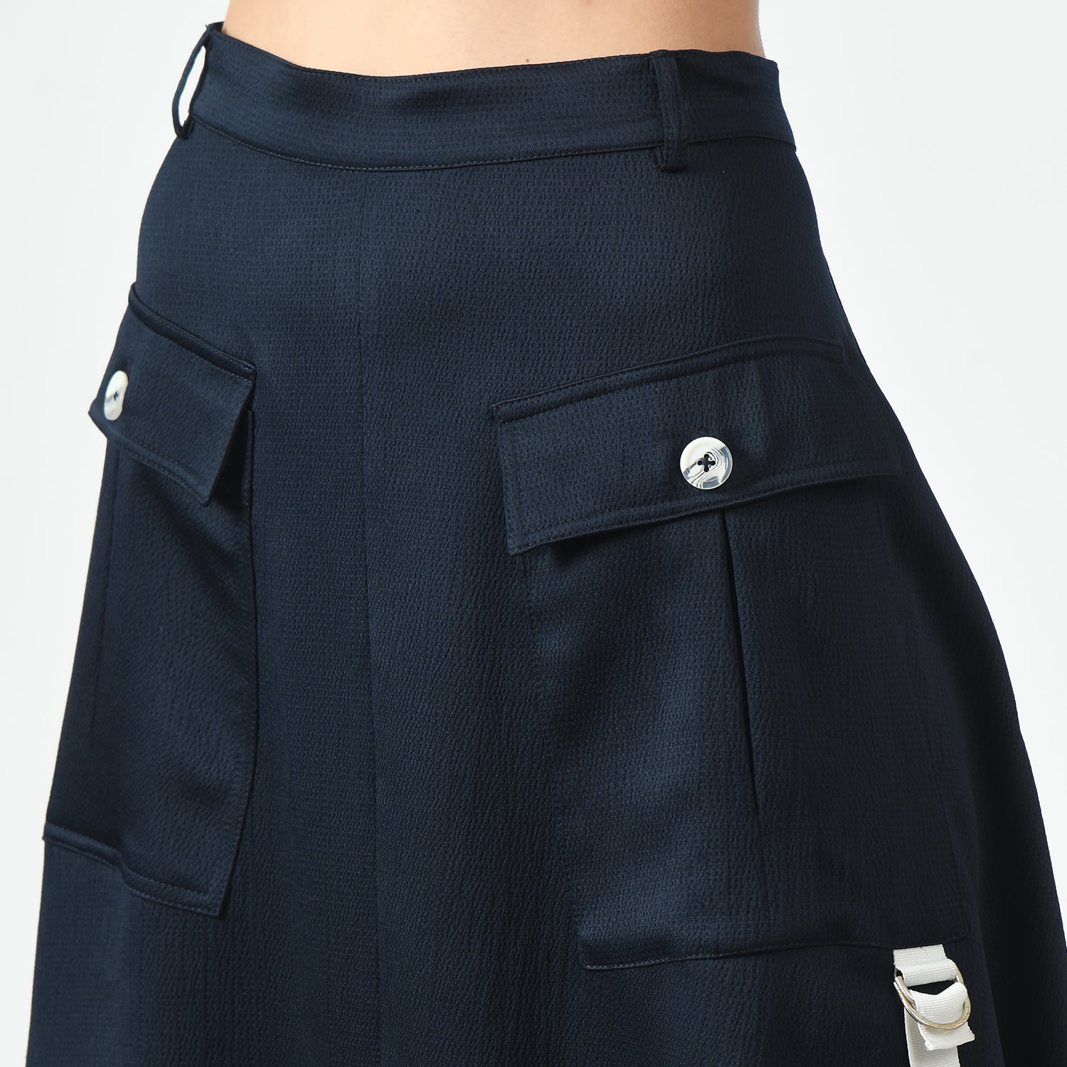 Navy Blue Skirt With Pocket, skirt with pocket, designer skirt , formal frocks for work, office dresses for women, traditional office skirts, designer skirts for work