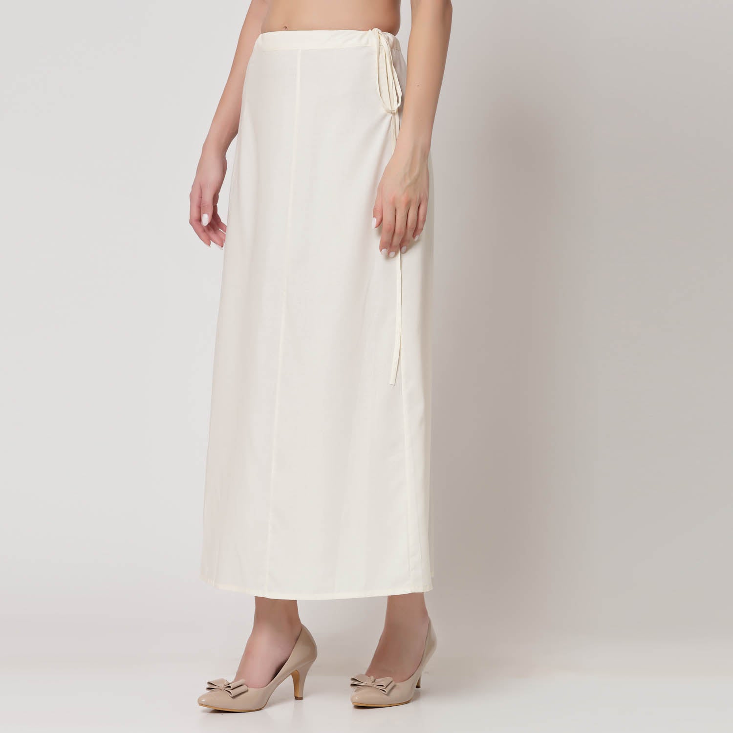 Off White Petticoat, Comfortable Petticoats for Sarees - Office Ready Essentials