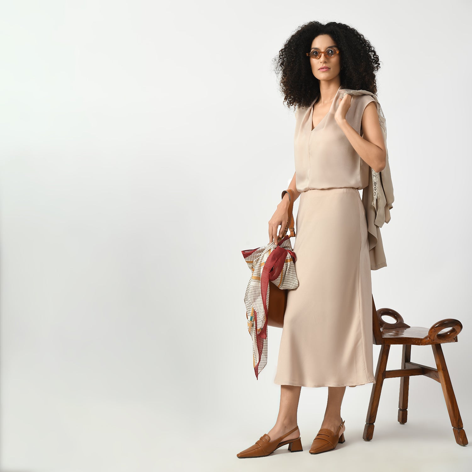 Off White Satin Bias Skirt, bias skirt, white skirt, satin bias skirt, off white skirt, formal frocks for work , office dresses for women, traditional office skirts , designer skirts for work