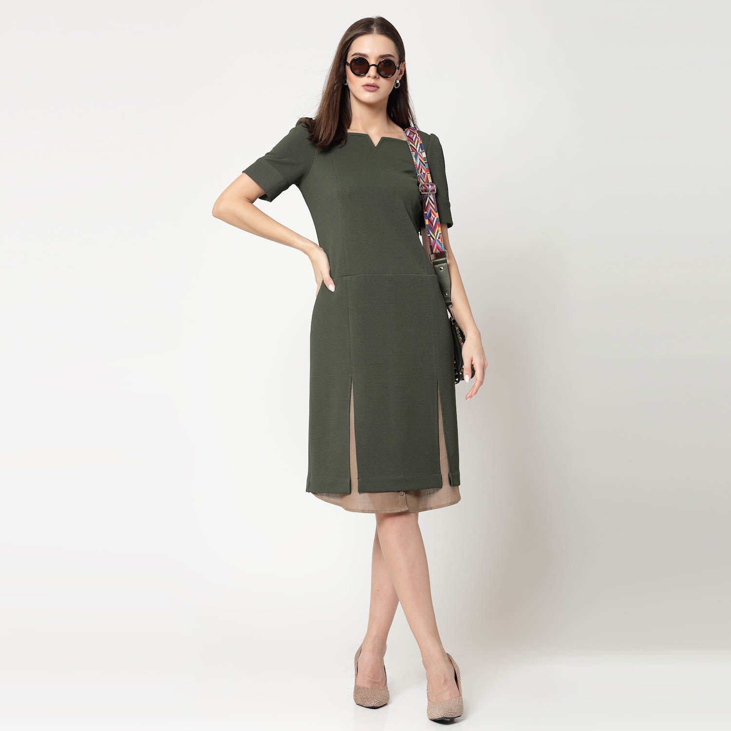 Buy Olive Dresses for Women Work Wear