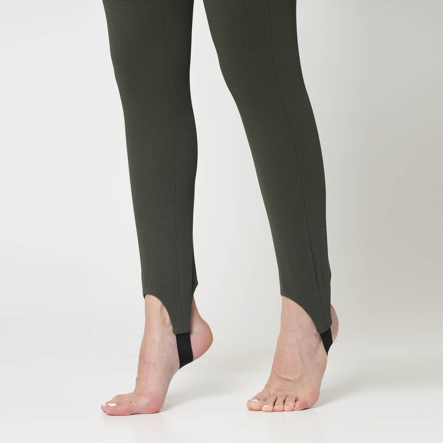 Olive Lycra Pant for Women-6