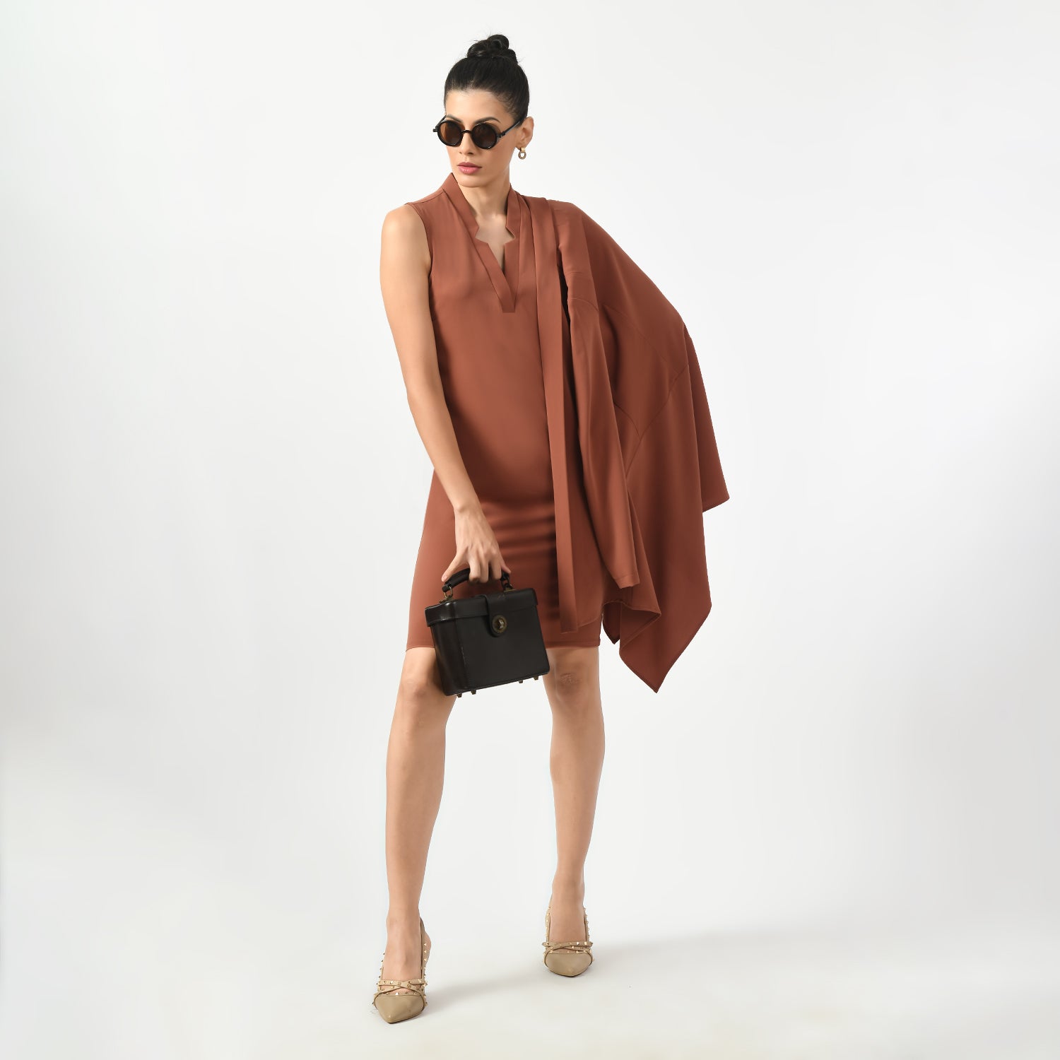 Peach Asymmetrical Jacket for Women