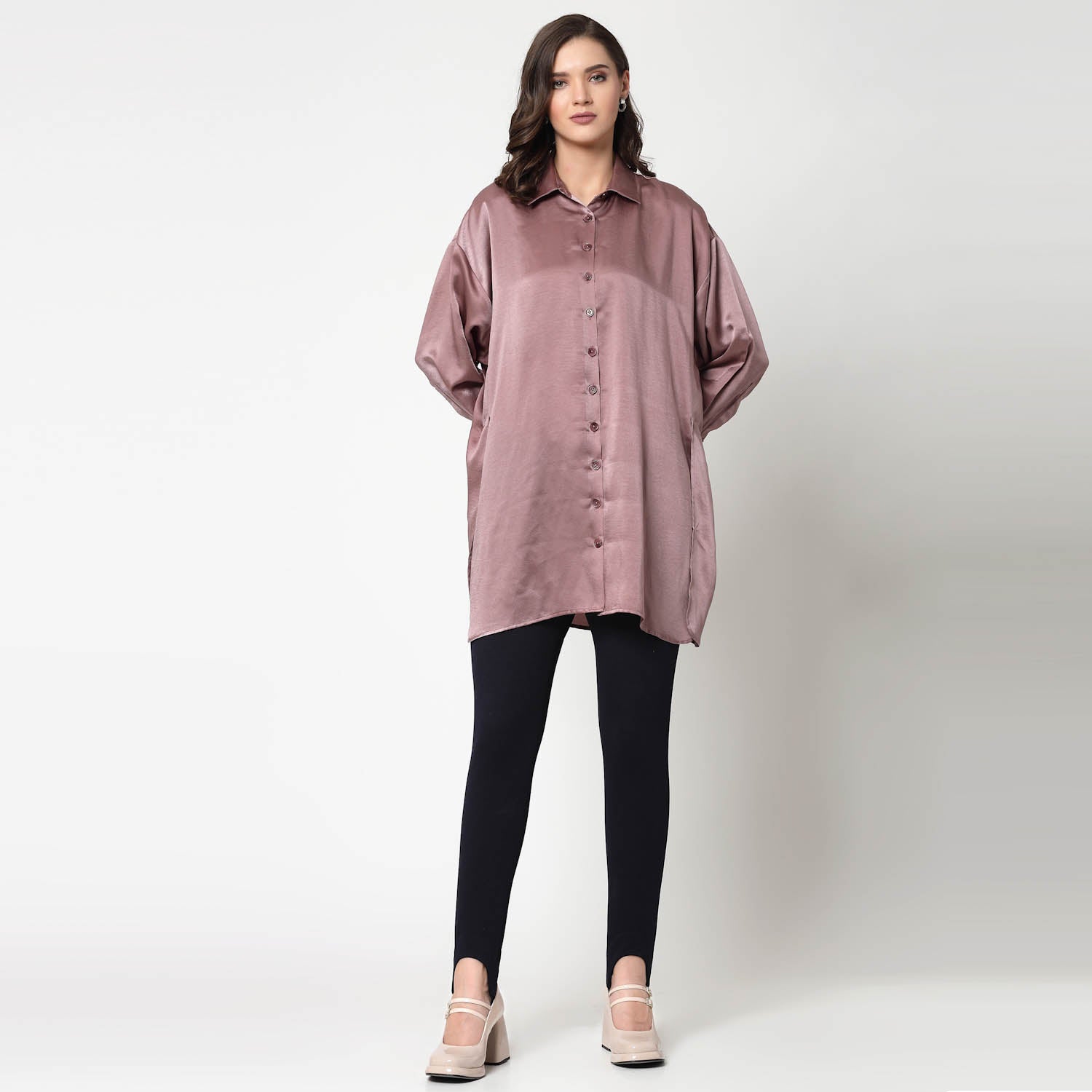 Pink Satin Oversize Long Shirt, womens formal shirts
cotton shirts for women
Ofiice shirts for women