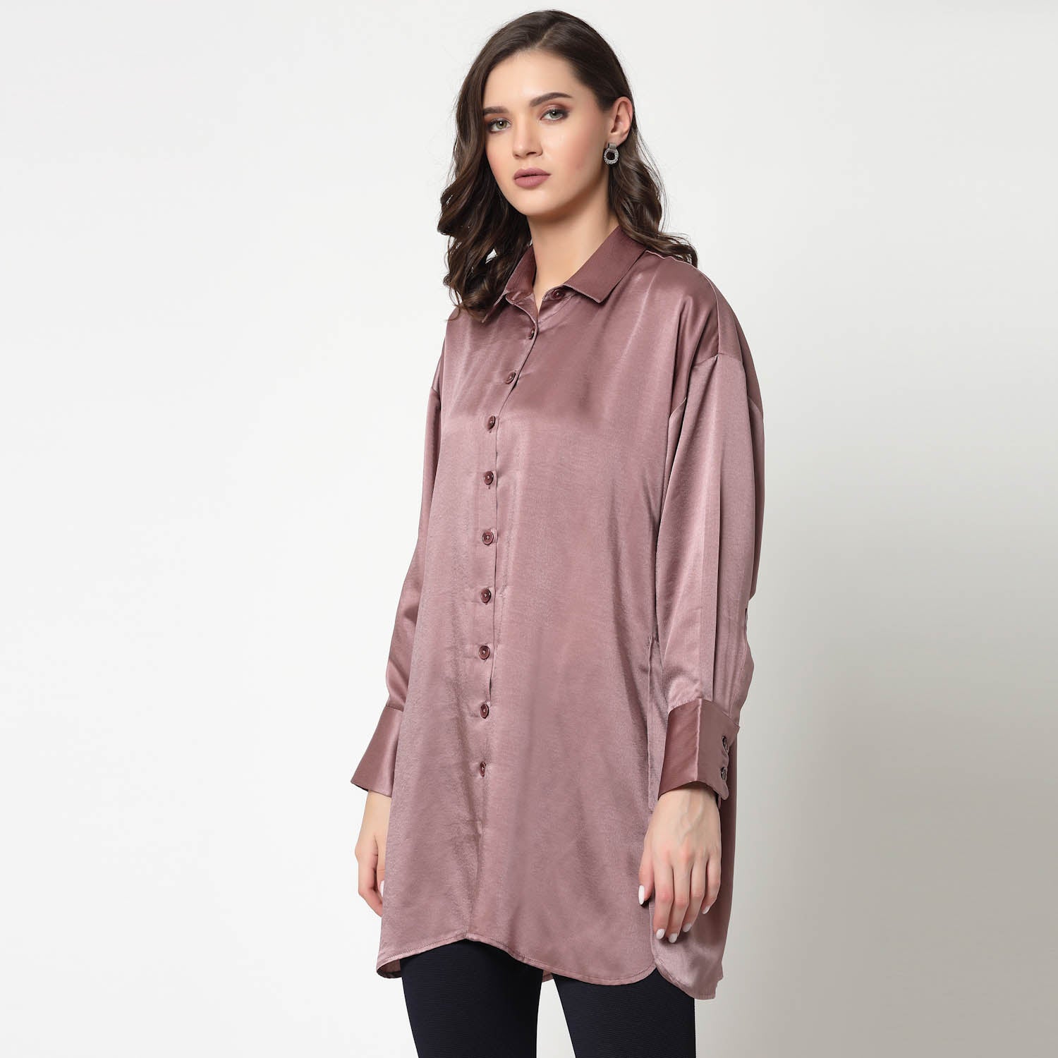 Pink Satin Oversize Long Shirt, womens formal shirts
cotton shirts for women
Ofiice shirts for women