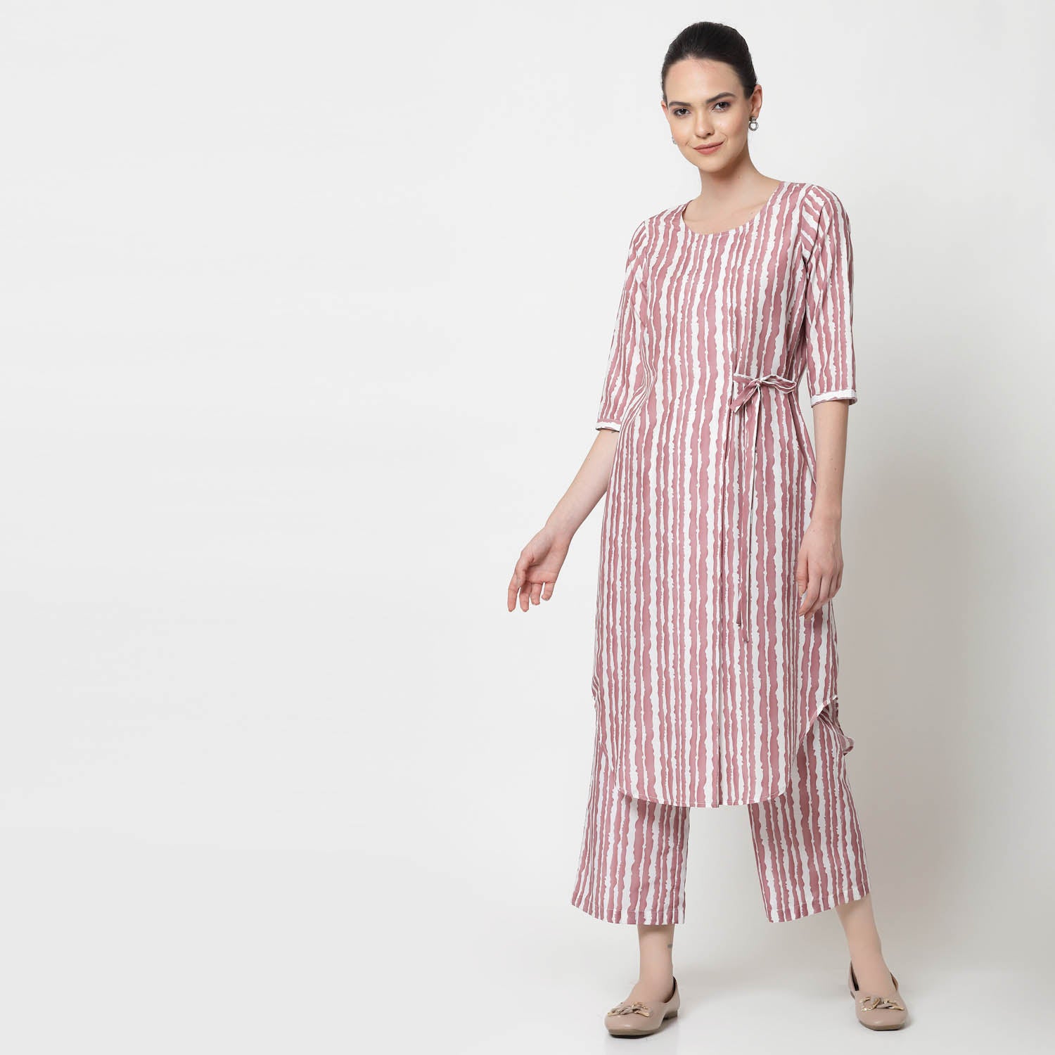Buy Pink Stripe Tunic for Women-4