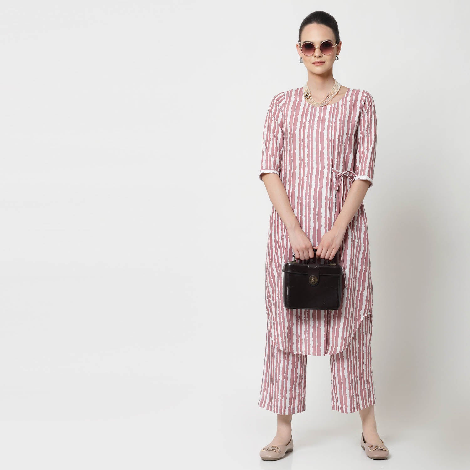 Buy Pink Stripe Tunic for Women