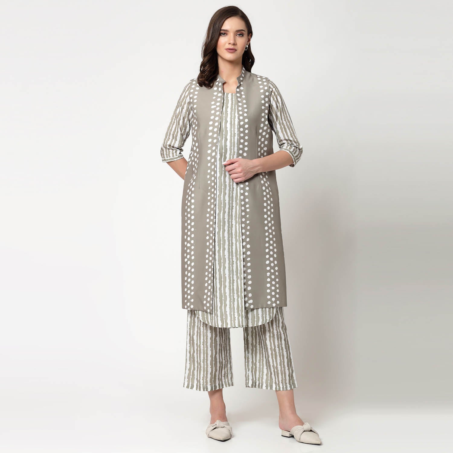 Reversible Olive Polka Jacket, Smart Jackets for Professionals, stylish casual jackets in india, formal jacket, womens black formal jacket