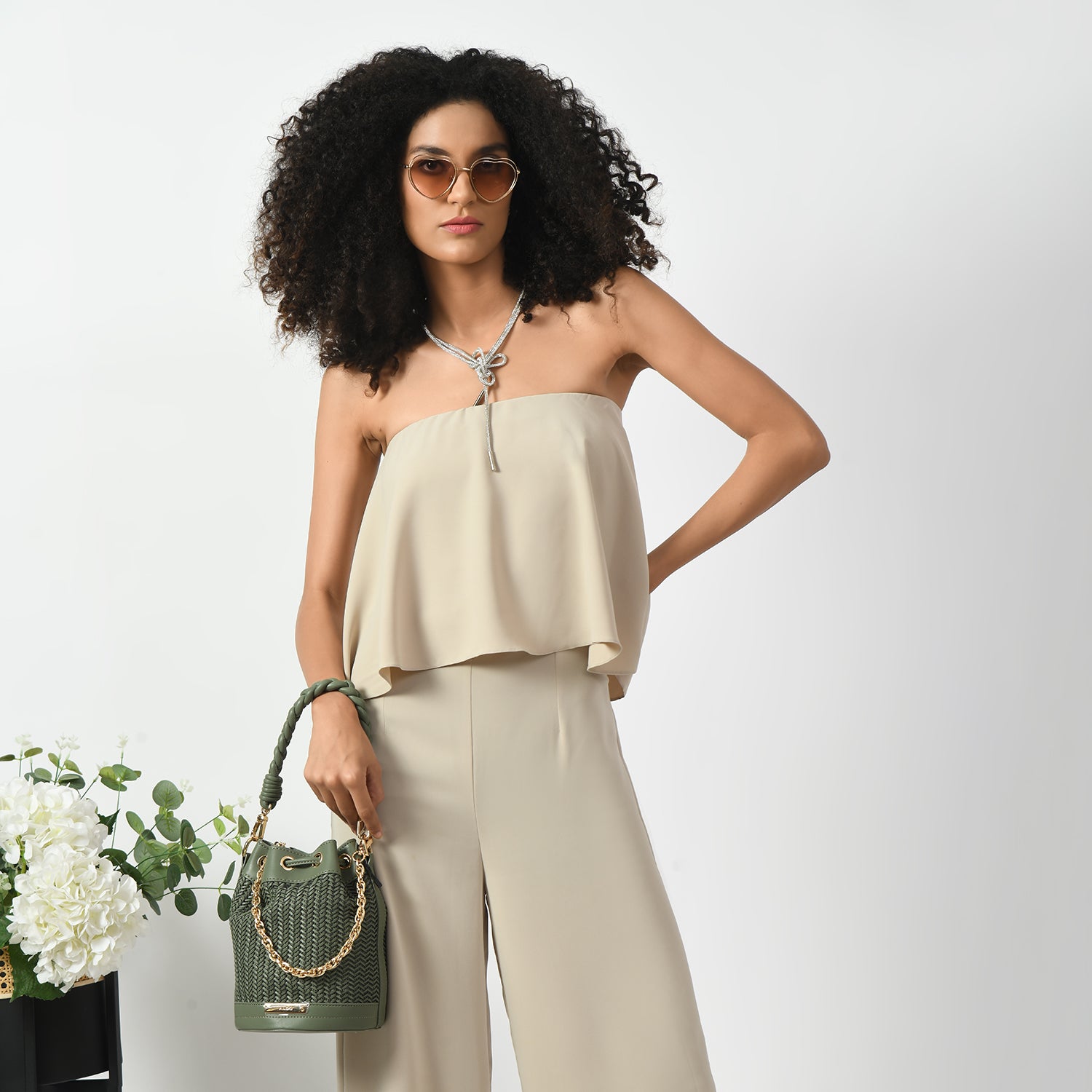 Jumpsuit Beige Cahaya