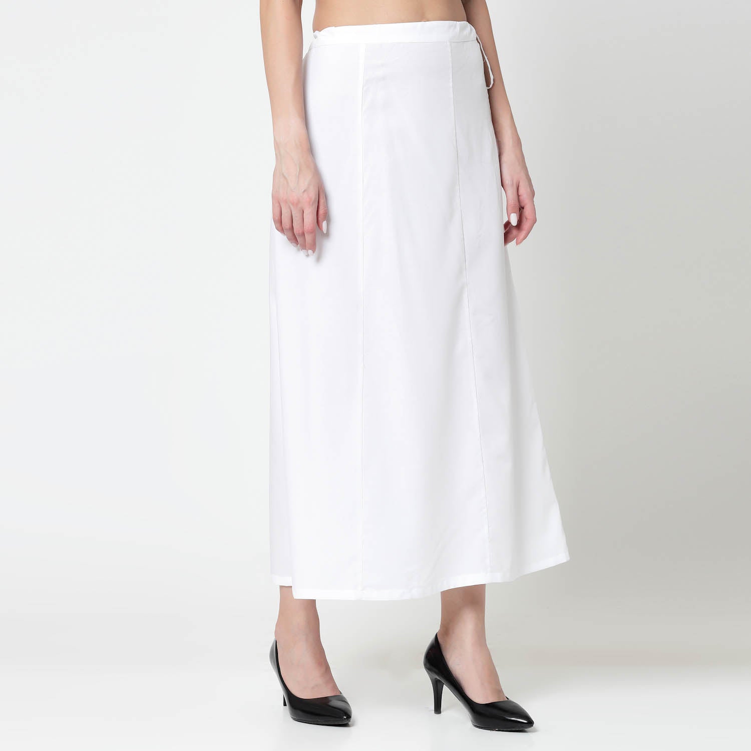 White Petticoat, Comfortable Petticoats for Sarees - Office Ready Essentials