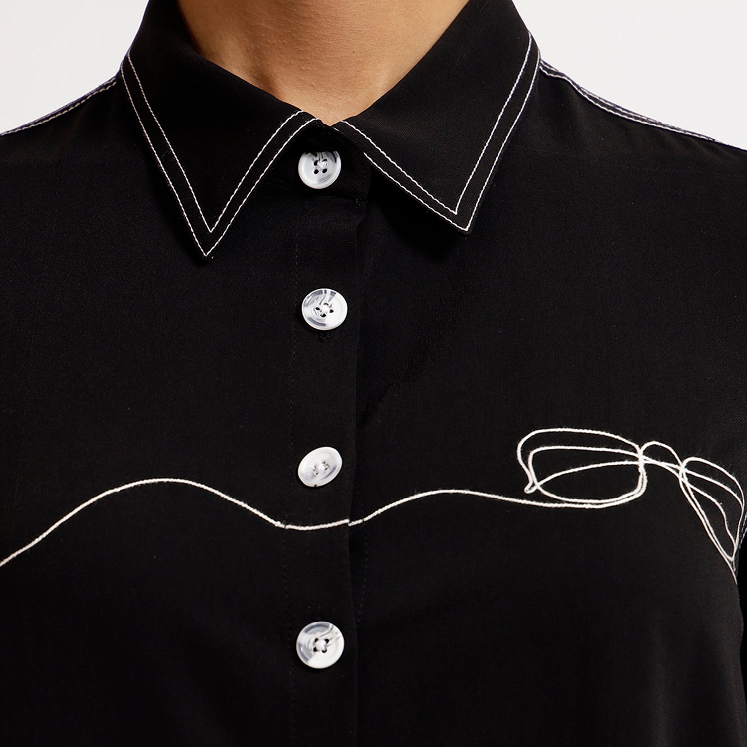 Buy Black Crepe Dresses for Women - 4