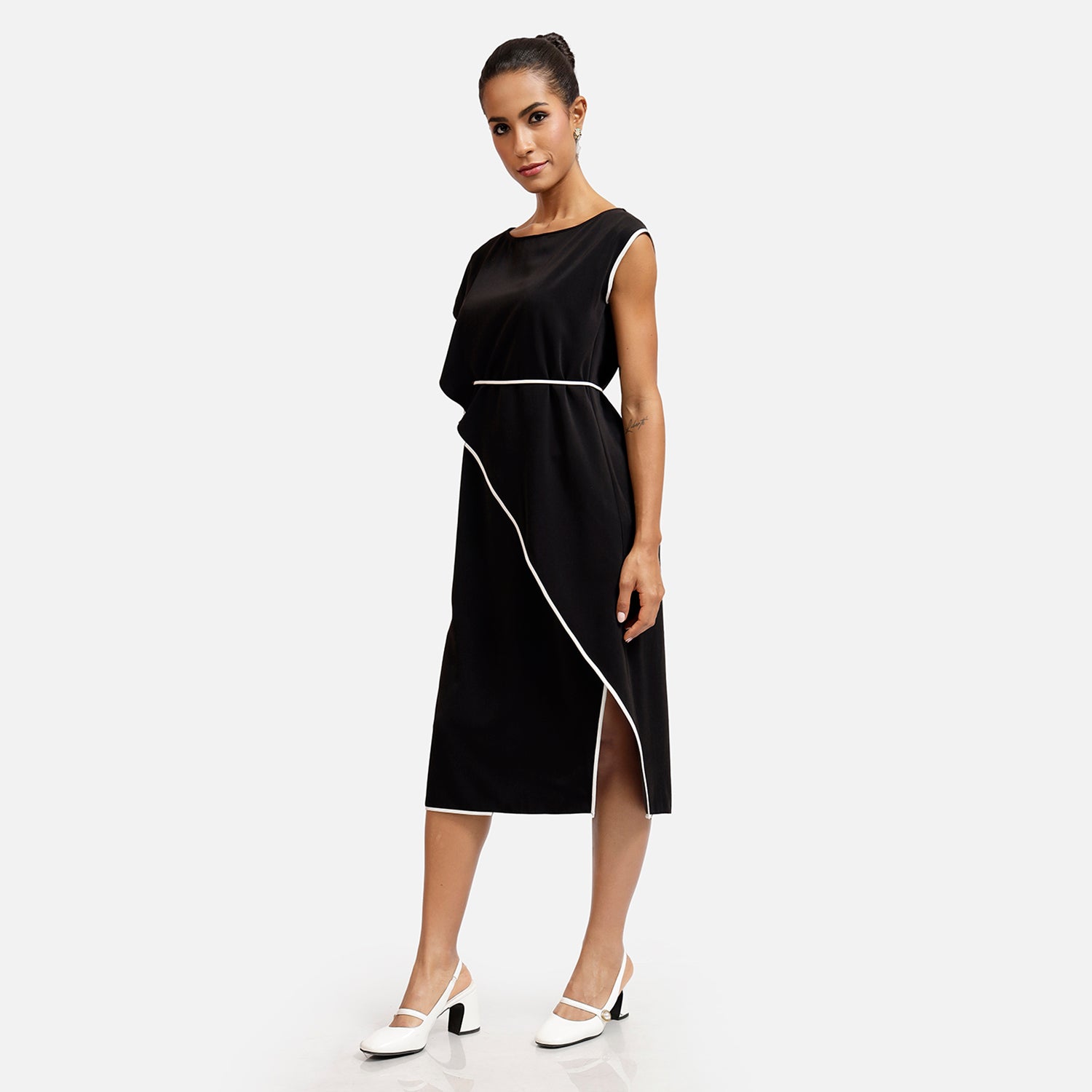 Buy Black Overlap Dresses for Women-1