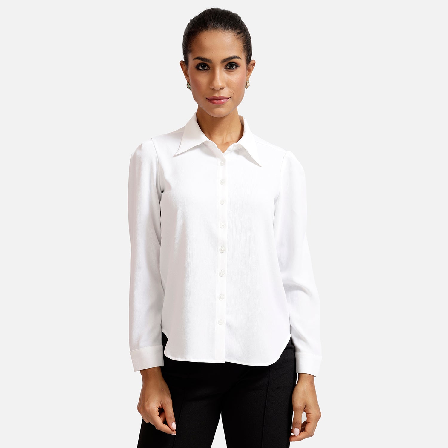 Office Wear White Shirt for Women-8