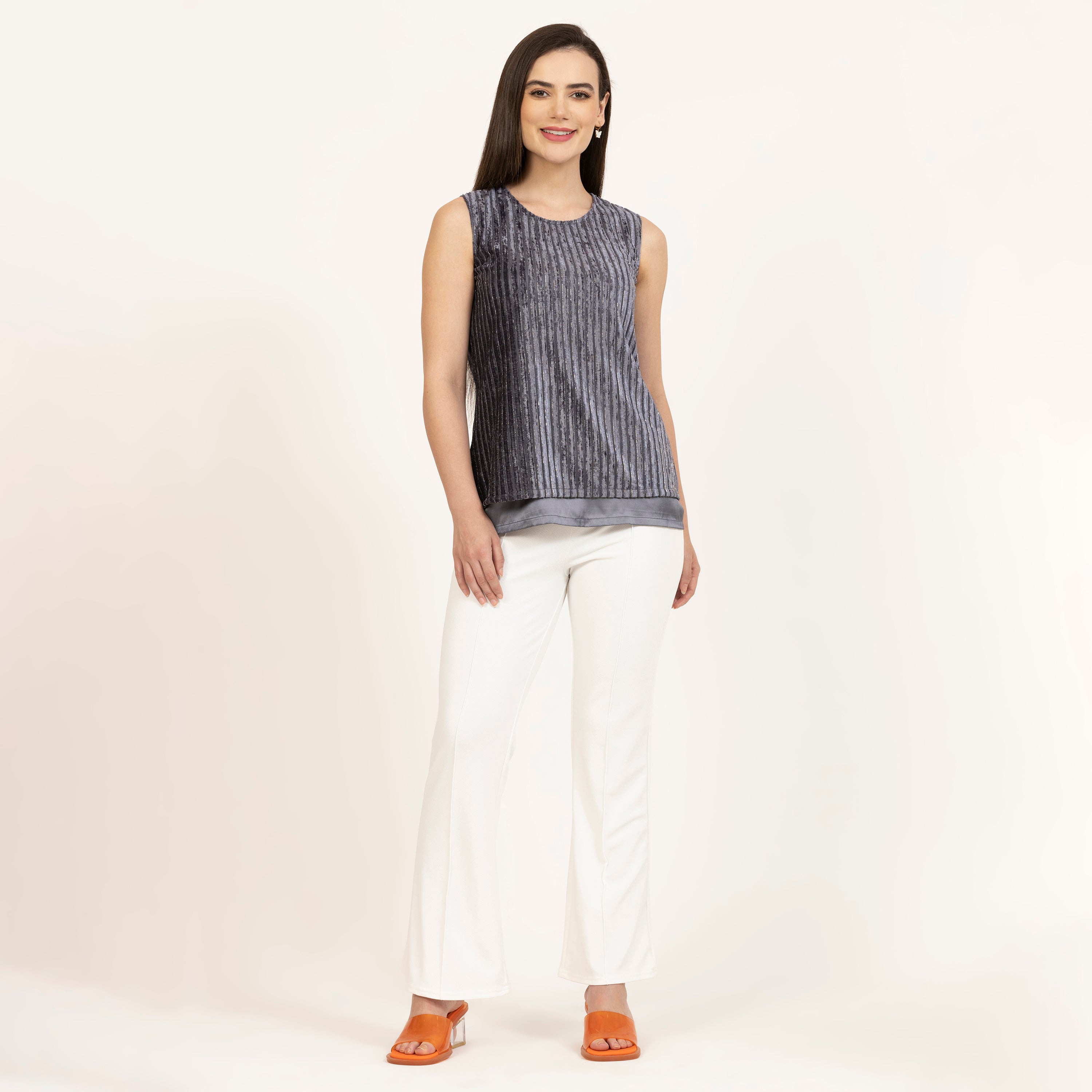 Bahagian Atas Baldu Lapis Dua Kelabu