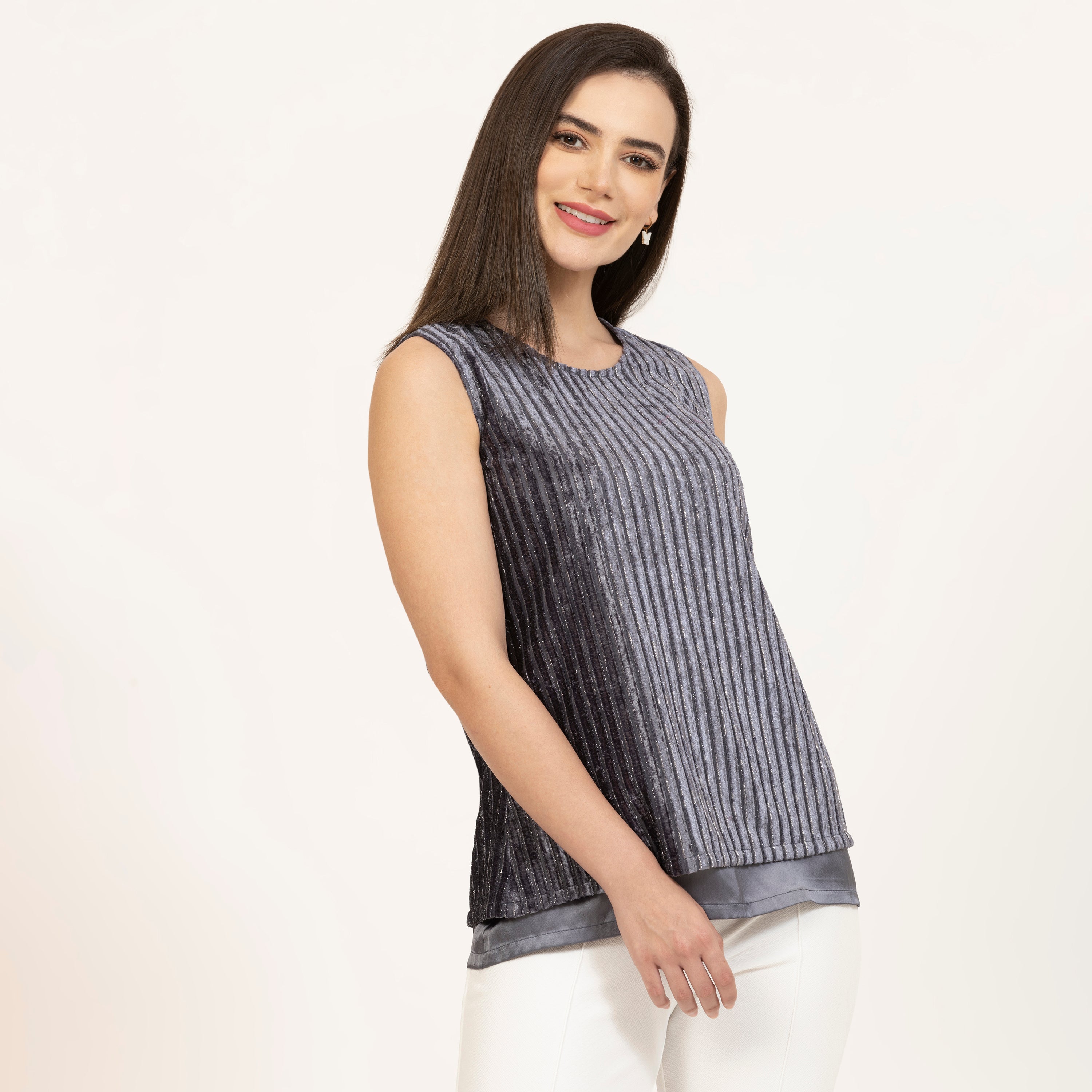 Bahagian Atas Baldu Lapis Dua Kelabu