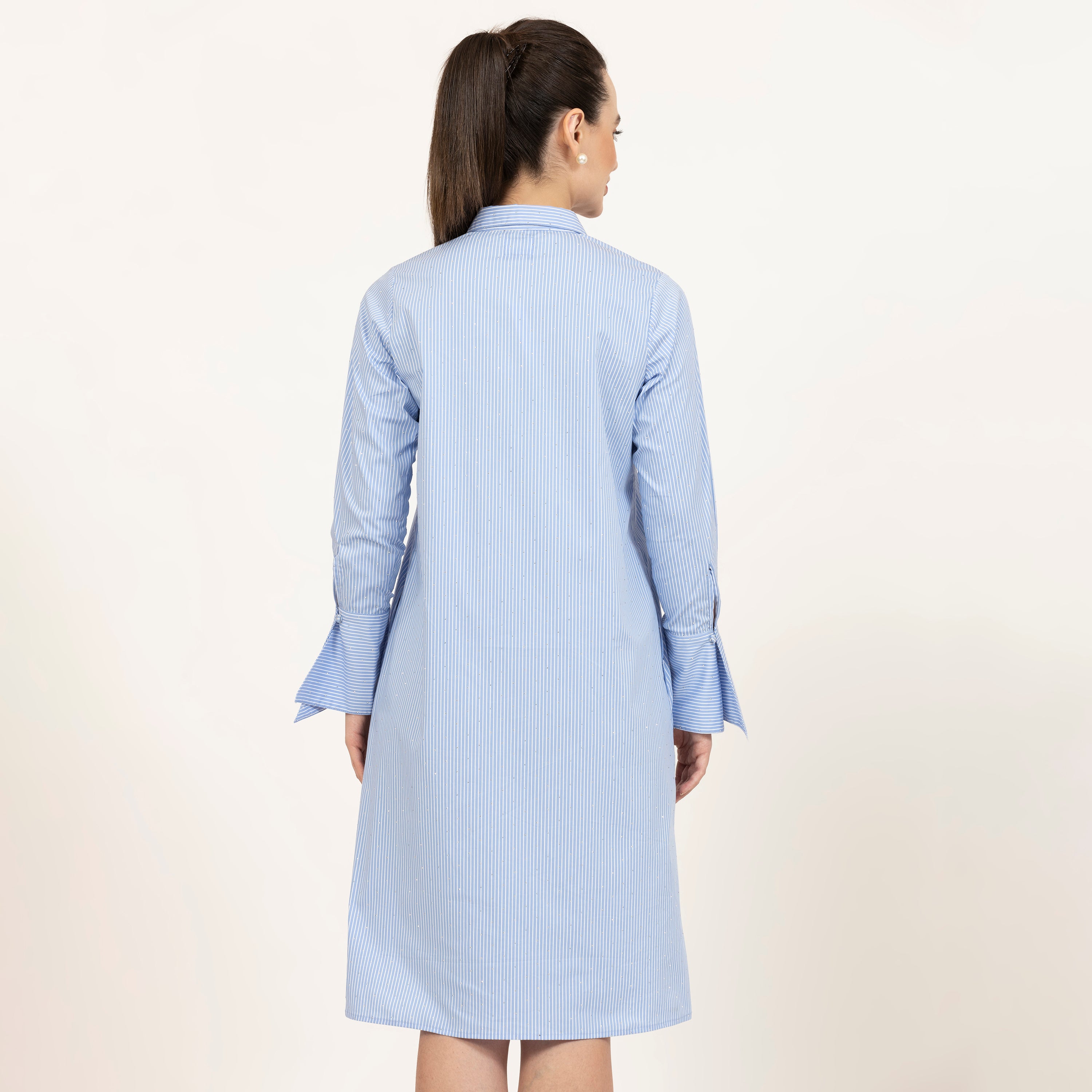 Buy Blue Striped Tunic for Women-4