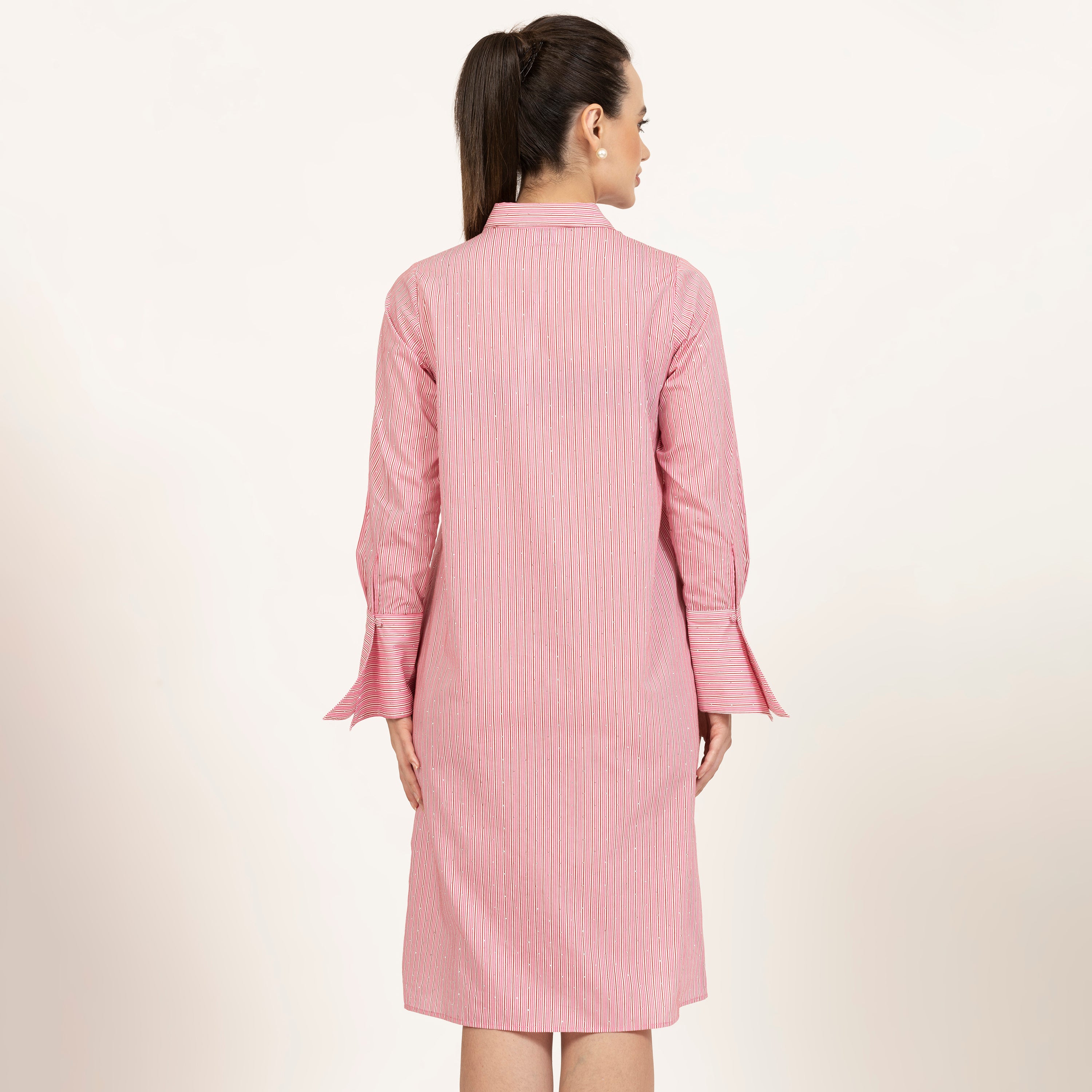 Buy Pink Striped Tunic for Women-4