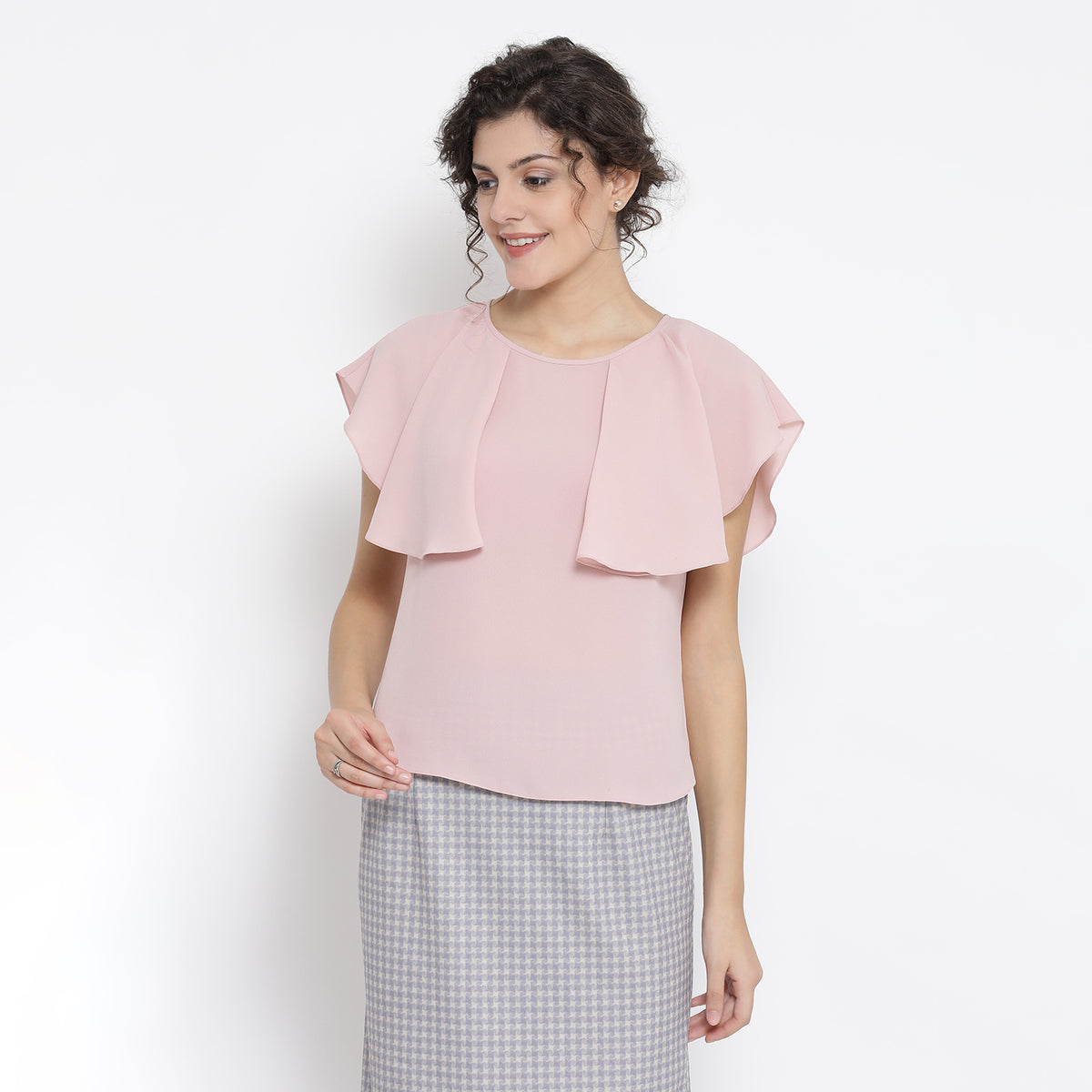 Buy Pink Georgette Top for Ladies