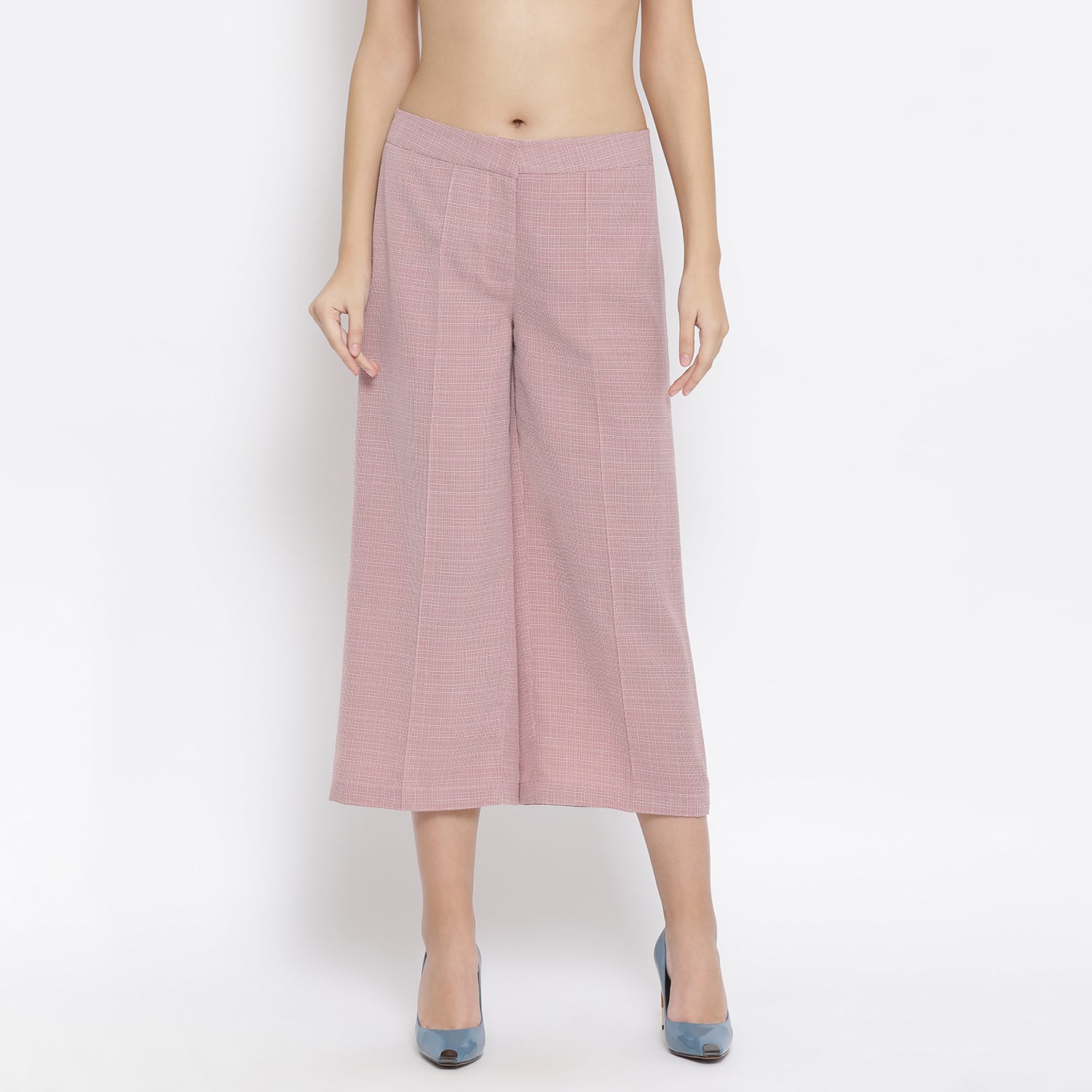 Pink Linen Culottes for Women